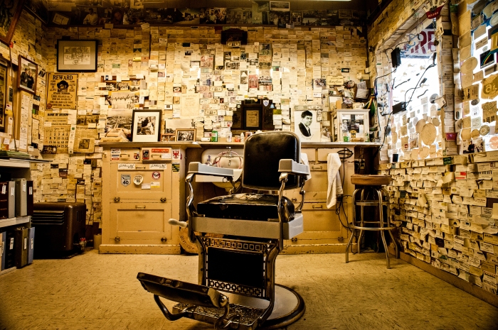 Angel's Barbershop in Seligman, Arizona